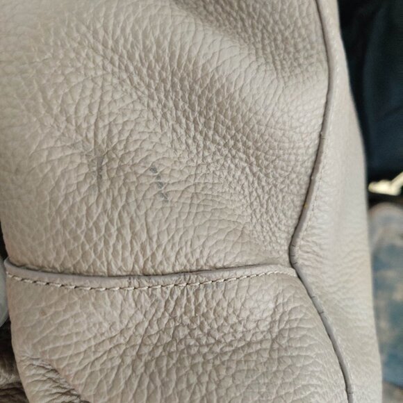 Massaccesi Minerva Midi Bag in Pebbled Taupe - Picture 7 of 11